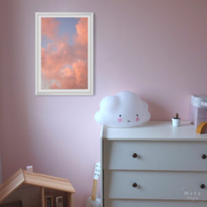 chambre-enfant-photo-nuages-roses