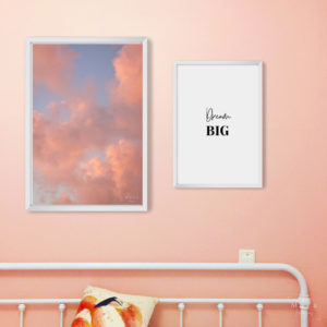 poster-dream-big-chambre-rose